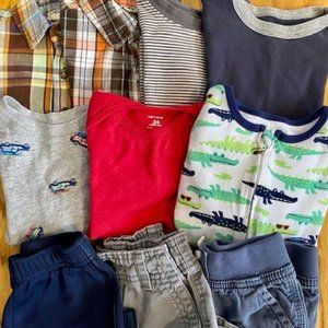 Boy's 2T Clothing Lot: Cherokee, Carter's & More!